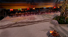 Big Brother 16 HoH Competition - Over The Coals